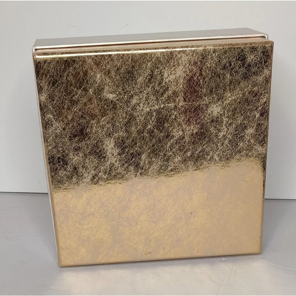 Christian Dior‎ Christmas Snowflake Winter White and Metallic Gold Gift Box
